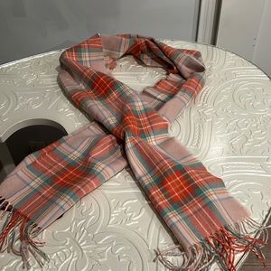 Plaid scarf. 12.5” x 66”